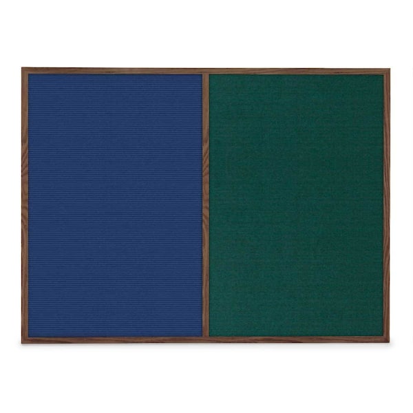 United Visual Products Slim Style Indoor Enclosed Radius Corkbo UVRDS48SB-BLACK-AMETHY - main